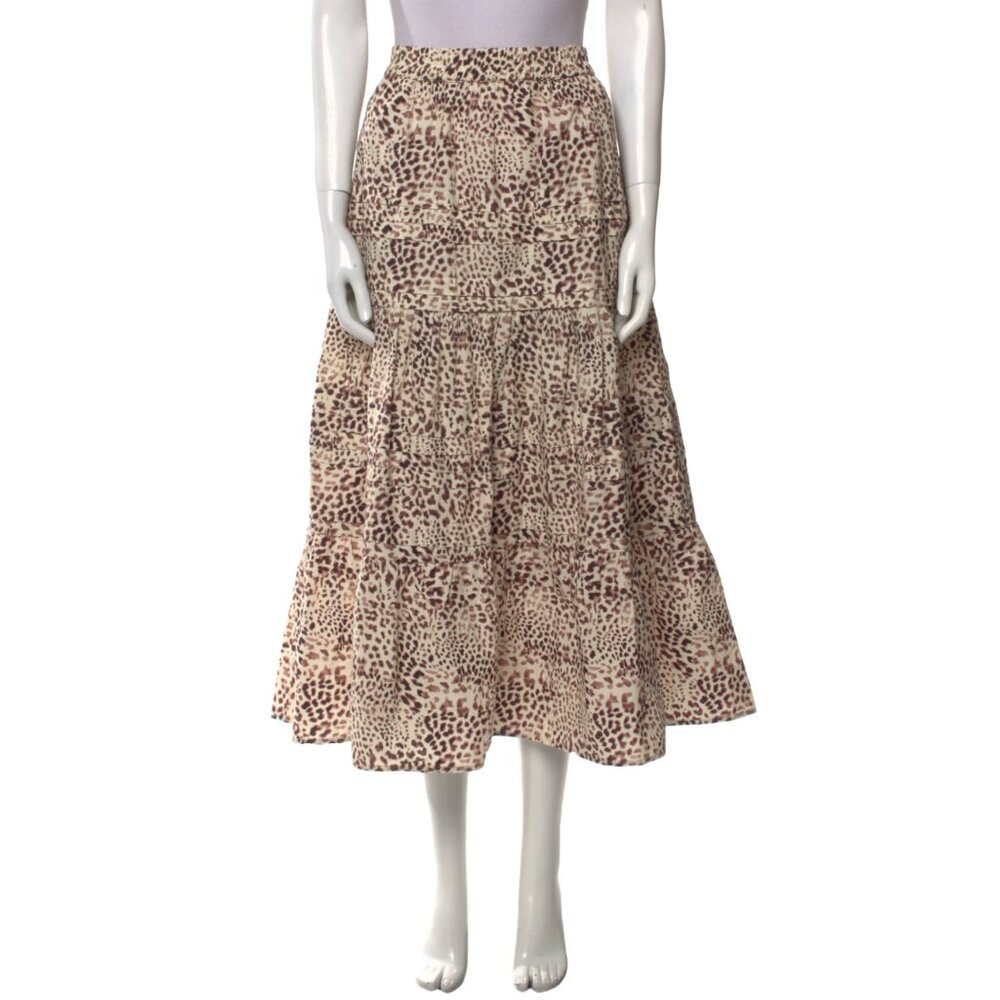 Sea New York Animal Print Midi Length Skirt - Picture 1 of 3